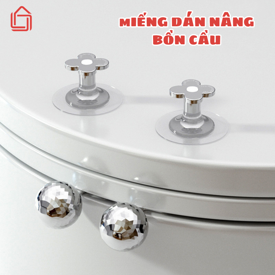 Miếng dán nâng, nhấc mở lật bồn cầu thông minh chống vi khuẩn - Dụng cụ tay cầm vệ sinh sạch sẽ