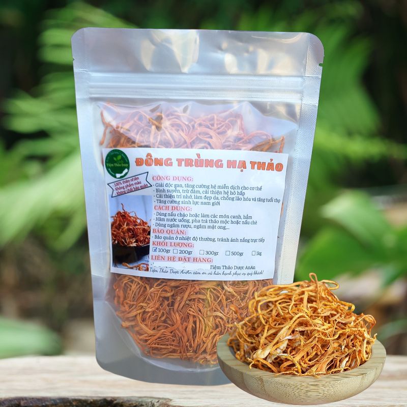 Đông Trùng Hạ Thảo Sấy Khô Vàng, Nấm Đông Trùng Hạ Thảo Tăng Sức Đề Kháng, Chống L.ão Hóa