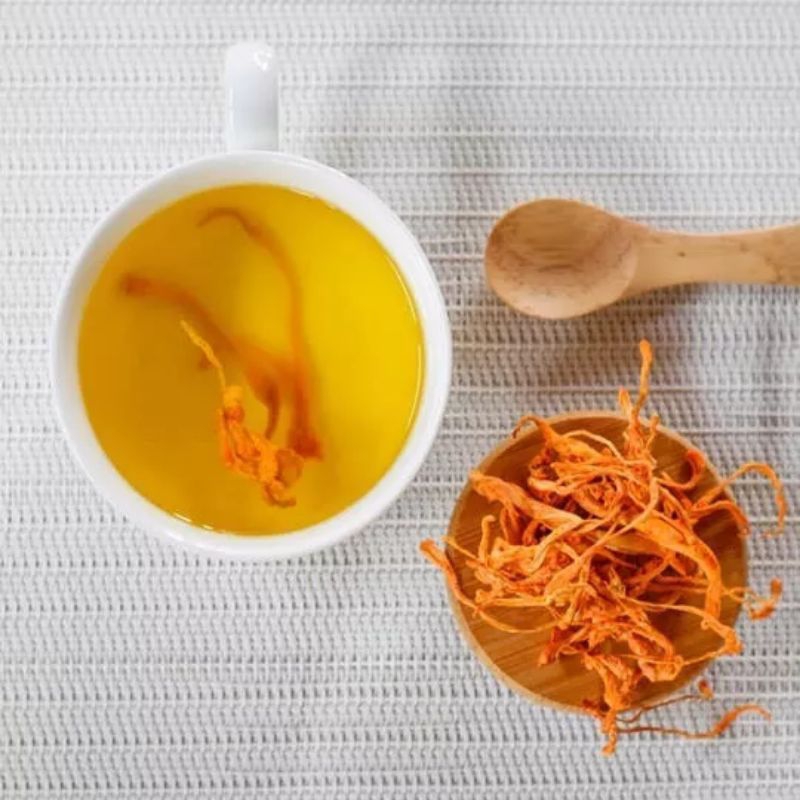 Đông Trùng Hạ Thảo Sấy Khô Vàng, Nấm Đông Trùng Hạ Thảo Tăng Sức Đề Kháng, Chống L.ão Hóa