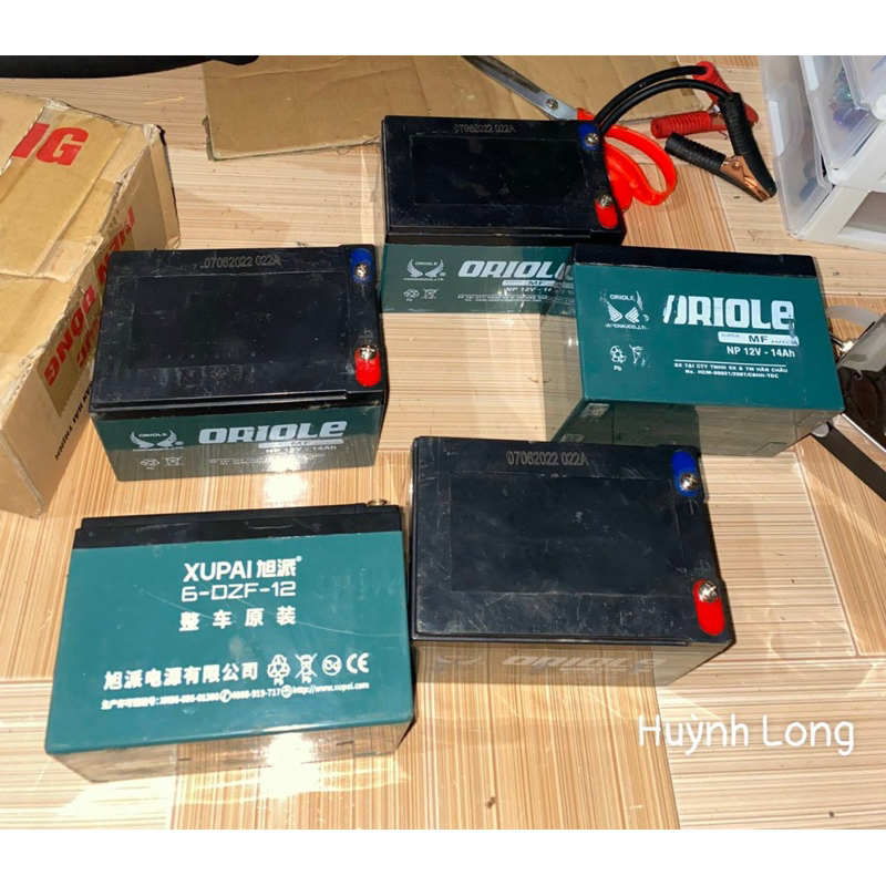 Bình Cũ Xe Điện Đã Qua Máy Test Kiểm Tra Trên 12v