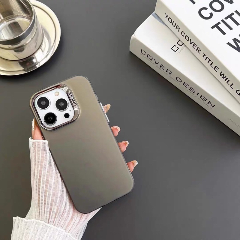 Ốp Lưng Ip Màu Titan Natural 15promax cực hot dành cho các dòng ip 12pm/13pm/14pm/15pm - TENCASESHOP