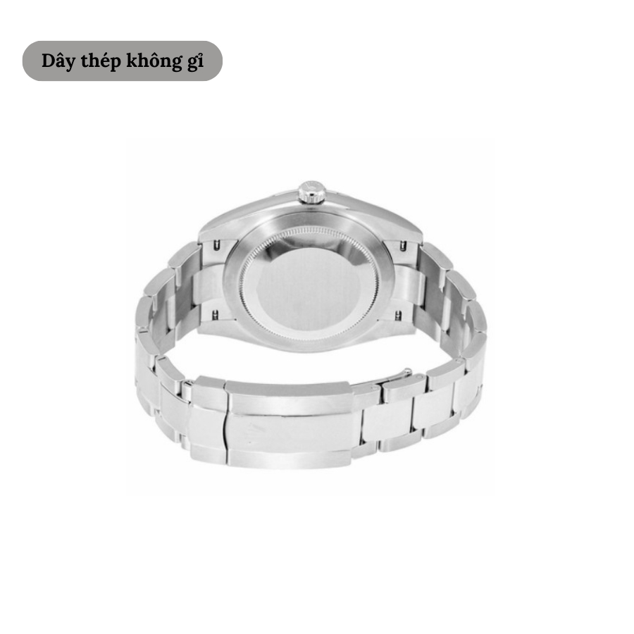 Đồng hồ cơ nam RLX Oyster Perpetual Datejust 126334 mặt kính Mineral, chống nước 5 ATM, dây thép đeo tay cao cấp