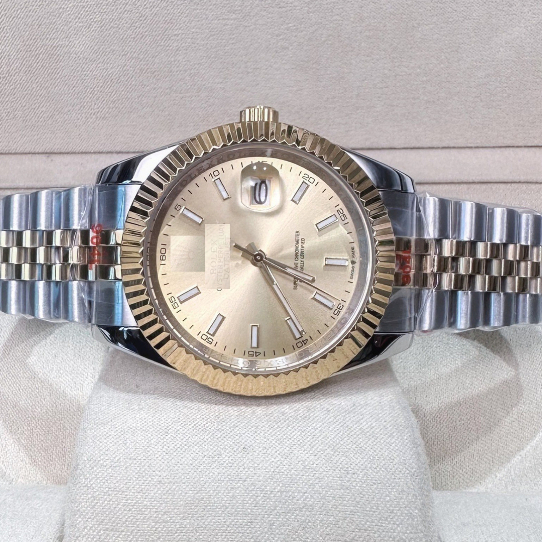 Đồng hồ cơ nam RLX Oyster Perpetual Datejust 126334 mặt kính Mineral, chống nước 5 ATM, dây thép đeo tay cao cấp