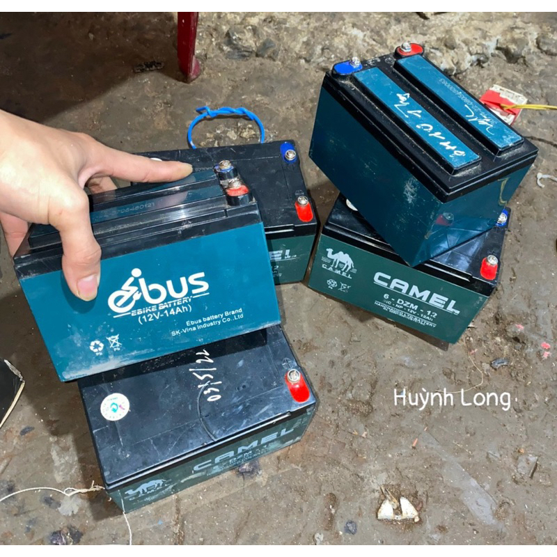 Bình Cũ Xe Điện Đã Qua Máy Test Kiểm Tra Trên 12v