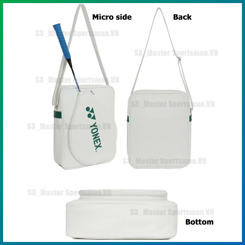 🏸Balo cầu lông chống nước YONEX_219/229 Badminton Bag 38*303*CMtúi đeo chéo, da bề mặt, có ngăn đựng giày riêng