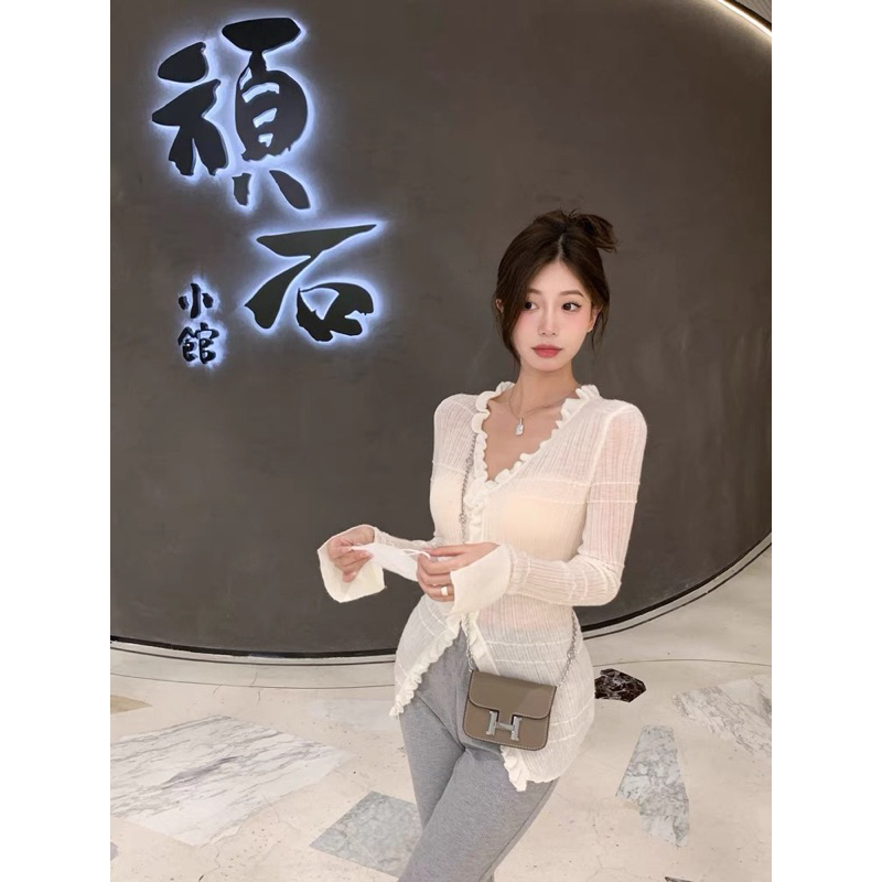 10039 ÁO LEN MỎNG VIỀN BÈO