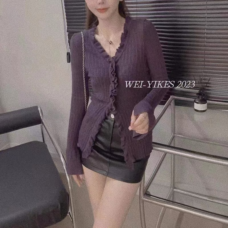 10039 ÁO LEN MỎNG VIỀN BÈO