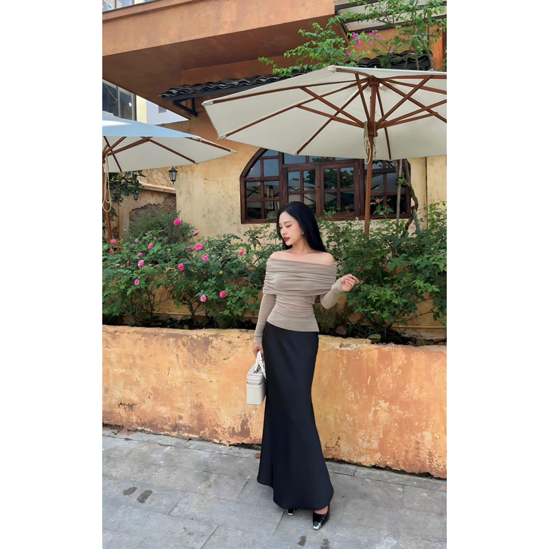 Chân Váy Lụa Mio Lady Cạp Ngang Rốn Dáng Dài Đuôi Cá Nhẹ Chất Lụa Hai Lớp - Miolady | BigBuy360 - bigbuy360.vn