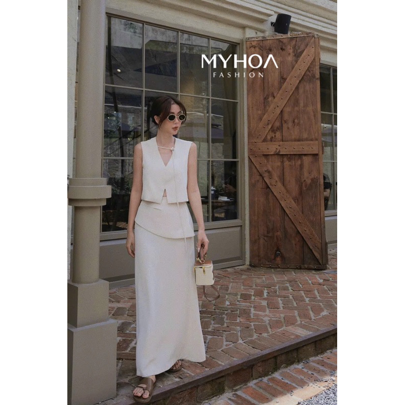 MYHOA| Quennie Set Công Sở Basic Kate Hàn Mượt Không Nhăn TKCC