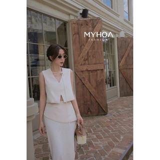 MYHOA| Quennie Set Công Sở Basic Kate Hàn Mượt Không Nhăn TKCC