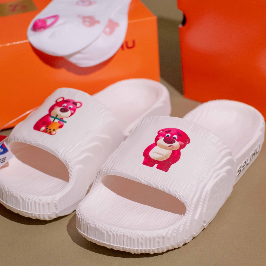 Dép đúc Solihu cao cấp - Gấu dâu Lotso xinh xắn