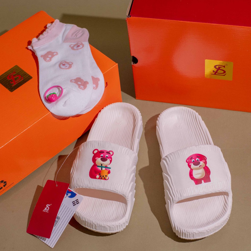 Dép đúc Solihu cao cấp - Gấu dâu Lotso xinh xắn