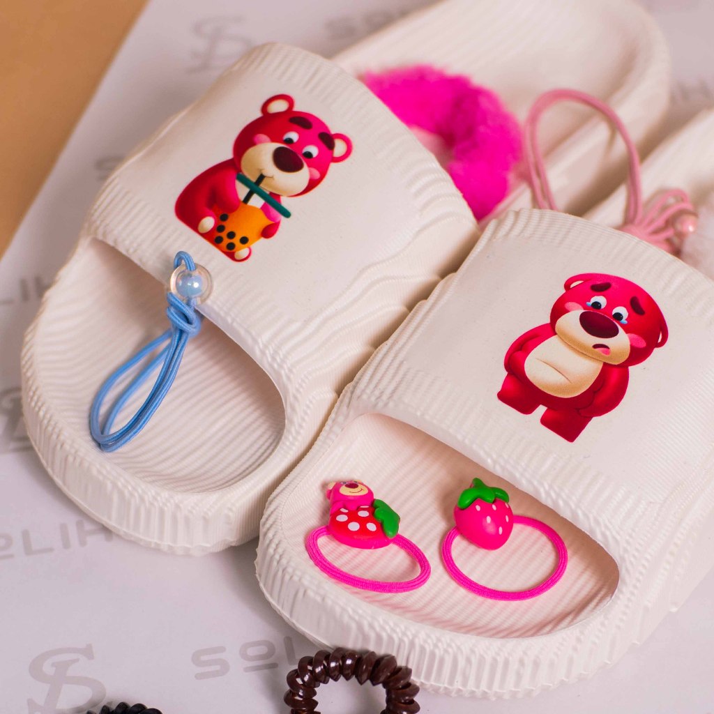 Dép đúc Solihu cao cấp - Gấu dâu Lotso xinh xắn