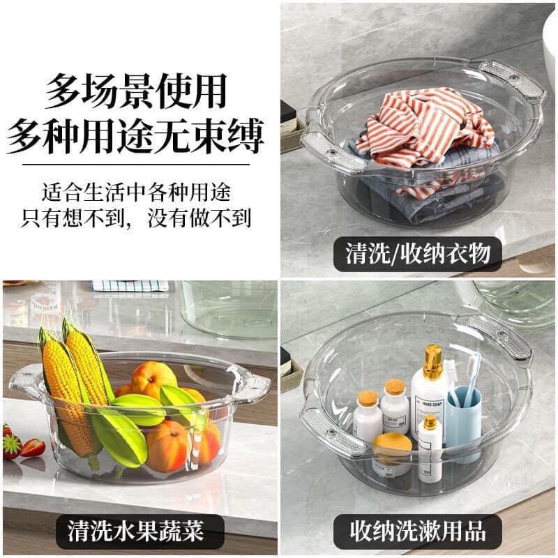Set 3 chậu nhựa trong
