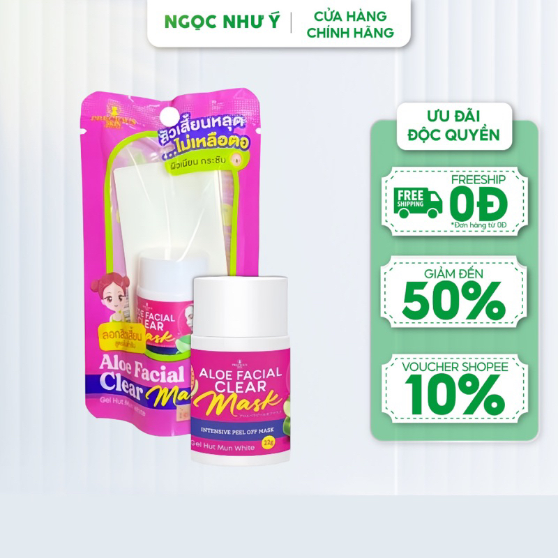 Gel Hút Mụn Nha Đam Aloe Facial Clear Mask Thái Lan