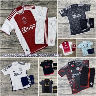 ÁO BÓNG ĐÁ CLB Ajax Amsterdam - VẢI GAI THÁI - CHUẨN MẪU THI ĐẤU