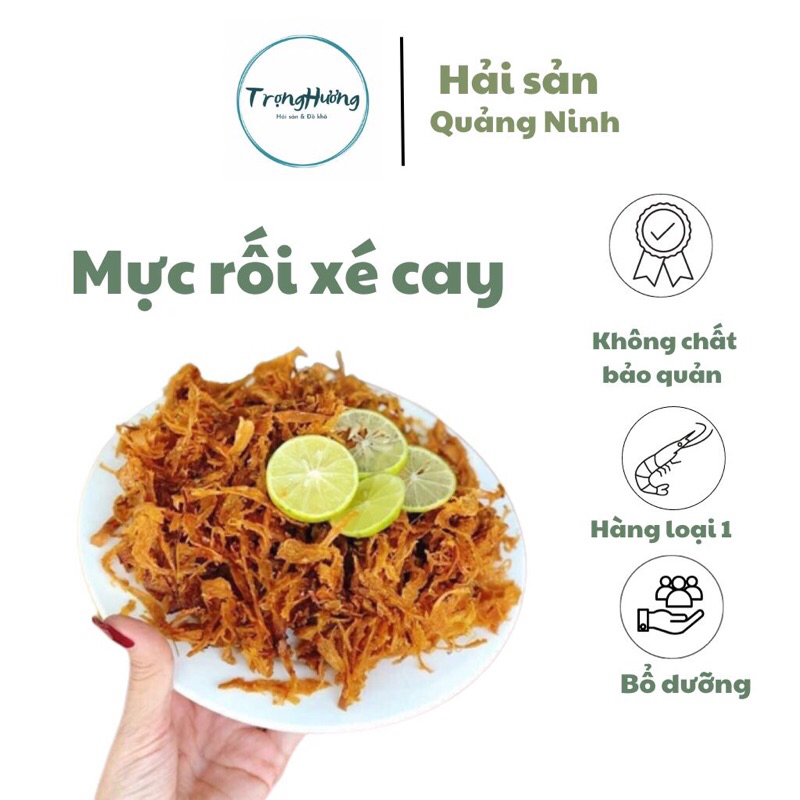 Khô mực xé rối cay Hạ Long gói 500g