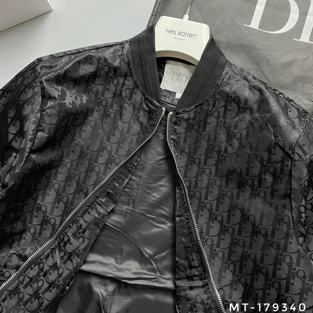 Áo Khoác Gió Đì 0 Vân chìm Tràn Thân_Áo Khoác Bomber Gió Hai Lớp Bo Côt Tàu