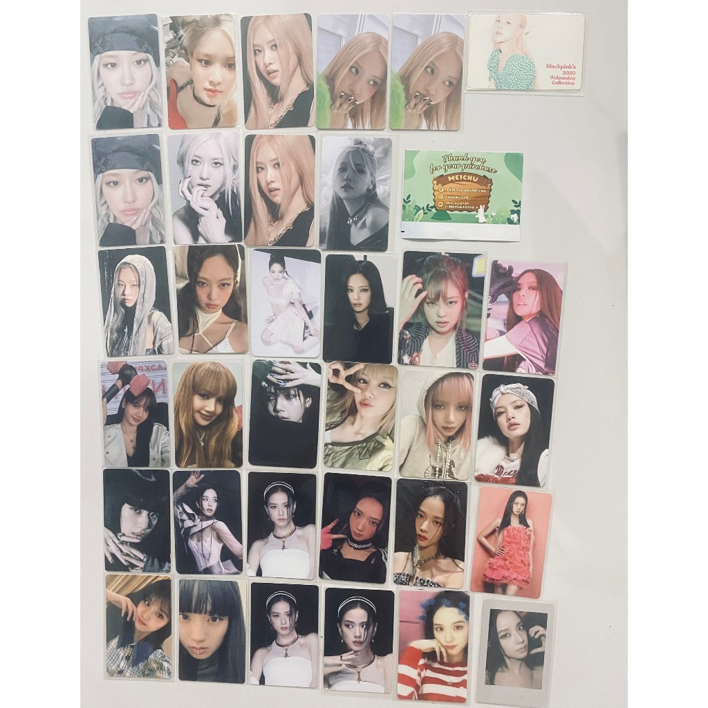 [OFFICIAL - CÓ SẴN] BỘ SƯU TẬP THẺ BÀI CARD BO GÓC BLACKPINK (JENNIE/JISOO/LISA/ROSÉ) (1)