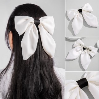 Kẹp tóc nơ phong cách tiểu thư làm thủ công bằng vải mã B8 - Kẹp tóc handmade HATI