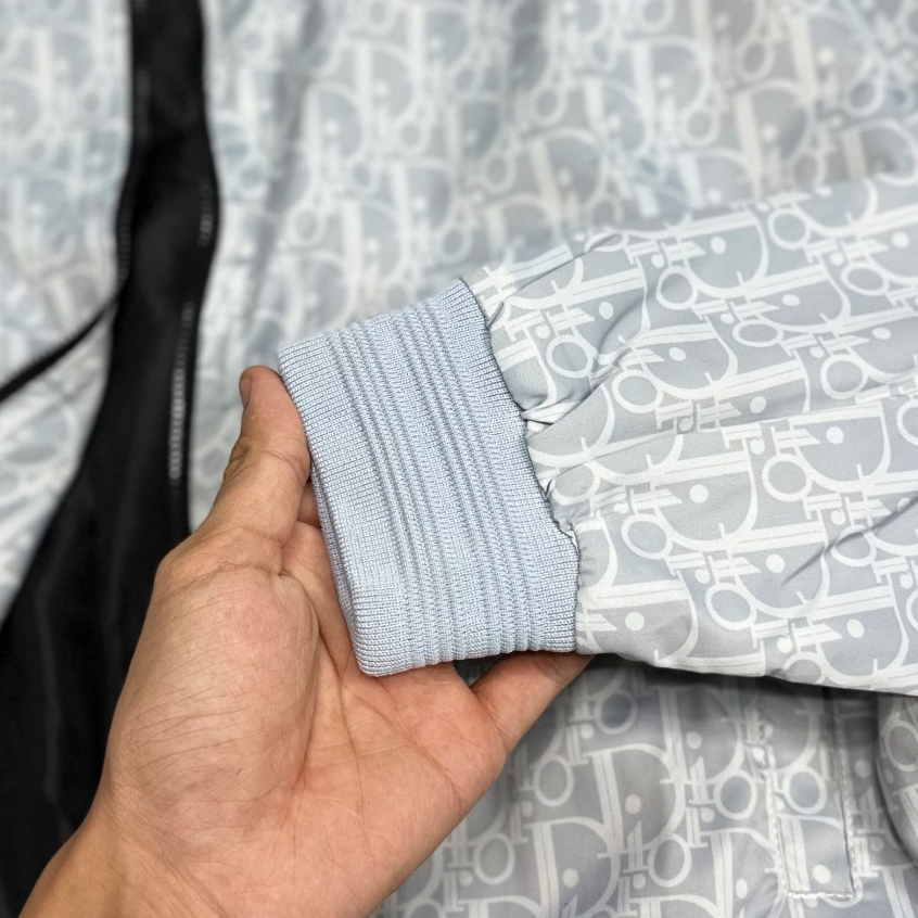 Áo Khoác Gió Đì 0 Vân chìm Tràn Thân_Áo Khoác Bomber Gió Hai Lớp Bo Côt Tàu