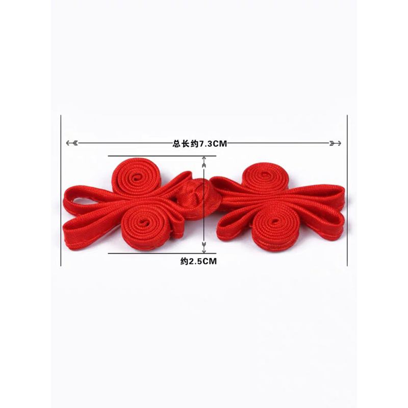 Set 5 Cặp Nút Thắt Kiểu Tai Thỏ Xinh Xắn Kết Sườn Xám Trung Hoa Giá Sỉ