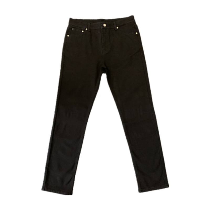 Quần Jeans đen trơn Cotton Chinh Hang | Black Skinny Jeans