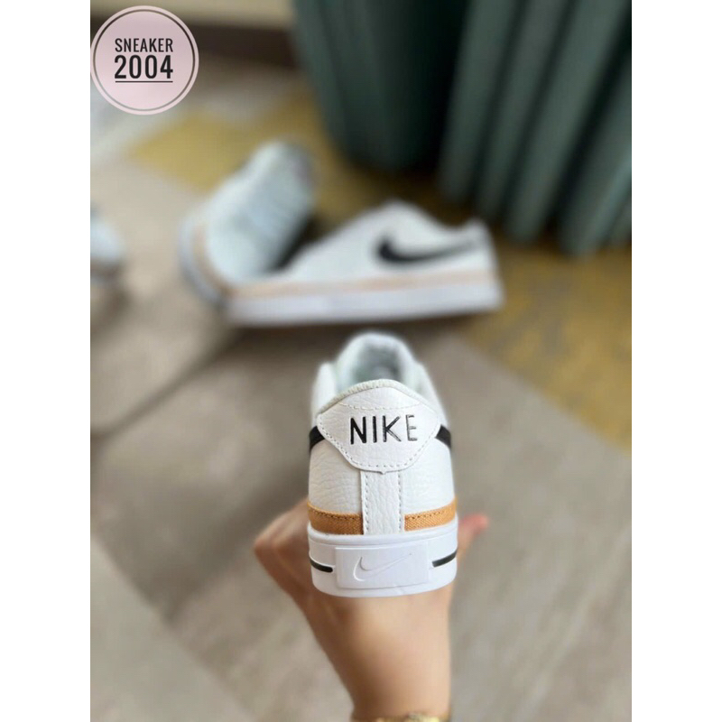 Giày nk LEGACY trắng móc đen kẻ nâu mới blazer low trắng đen cao cấp , giày sneaker nam nữ hot