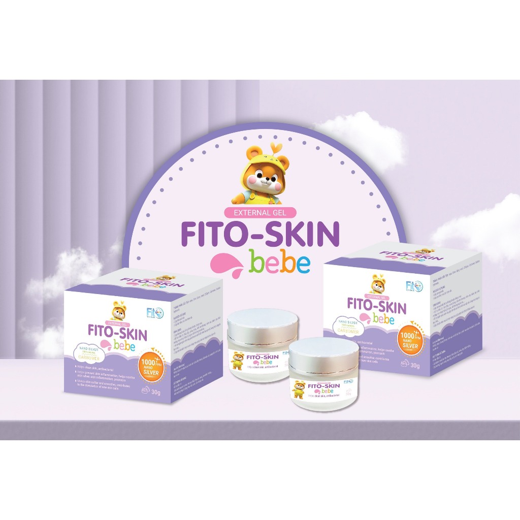 Kem Bôi Da Skin Bebe Fito Junior Chứa Nano Bạc Thiên Nhiên, Làm Mềm Da, Ngừa Viêm Da, An Toàn Cho Bé, Lọ 30g