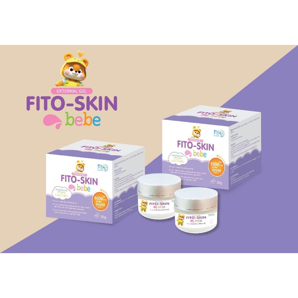 Kem Bôi Da Skin Bebe Fito Junior Chứa Nano Bạc Thiên Nhiên, Làm Mềm Da, Ngừa Viêm Da, An Toàn Cho Bé, Lọ 30g