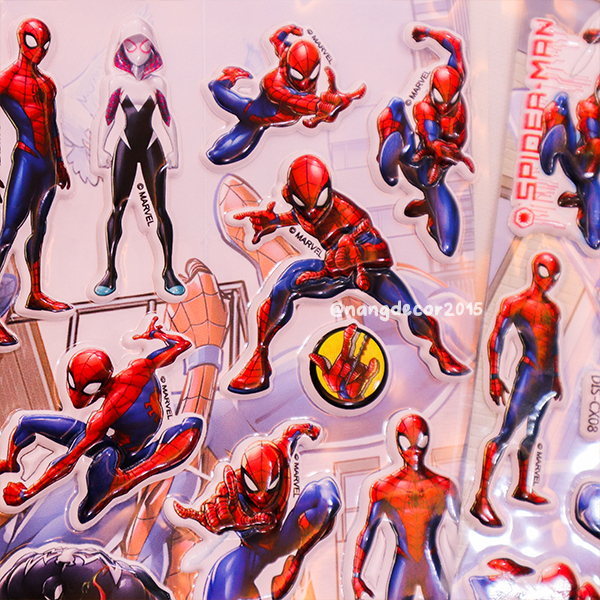 Hình dán sticker nổi 3D | Siêu Nhân 01 |  hoạt hình dễ thương chống nước cho bé trai, bé gái | Nắng Decor