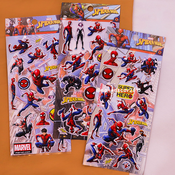 Hình dán sticker nổi 3D | Siêu Nhân 01 |  hoạt hình dễ thương chống nước cho bé trai, bé gái | Nắng Decor