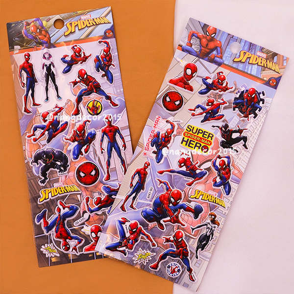 Hình dán sticker nổi 3D | Siêu Nhân 01 |  hoạt hình dễ thương chống nước cho bé trai, bé gái | Nắng Decor