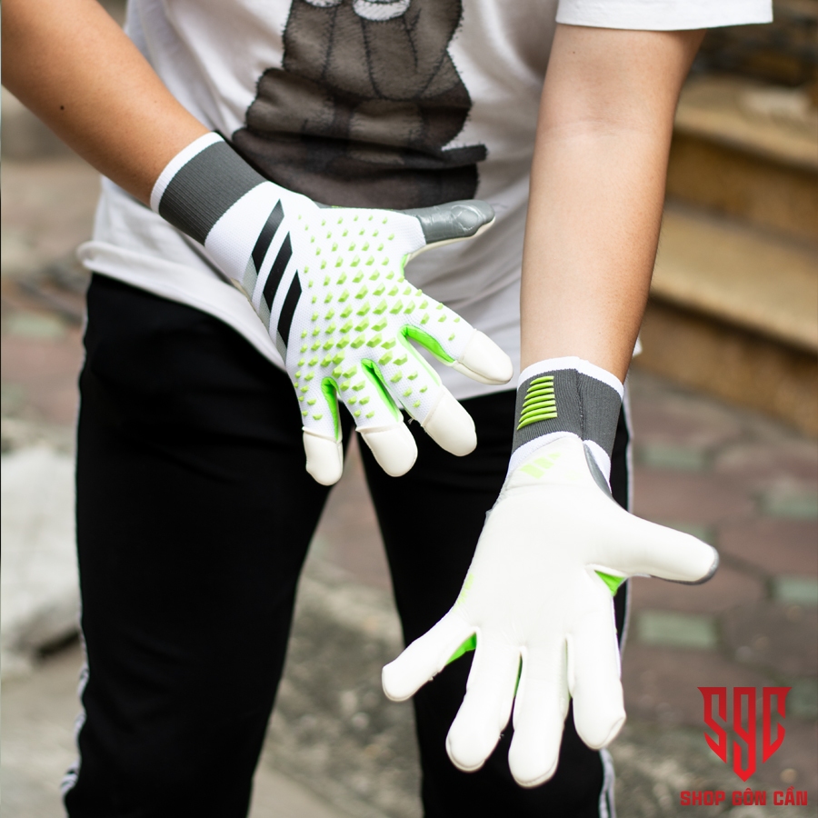 Găng Tay Thủ Môn Predator Mutator Hybrid 2024 - Xanh Lá/Trắng