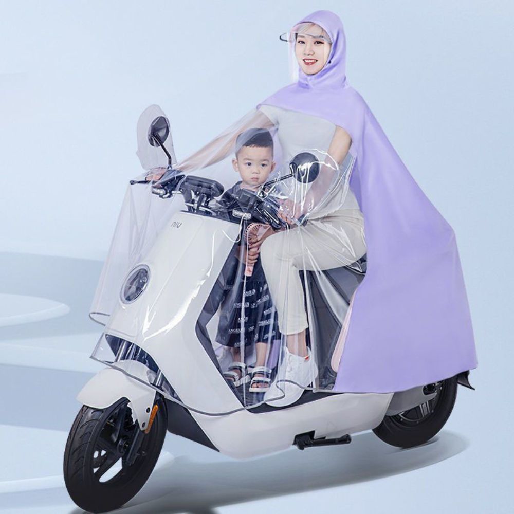 Áo Mưa Trong Suốt Cho Mẹ Và Bé, Áo Mưa Đi Xe Máy Cao Cấp - didoolt