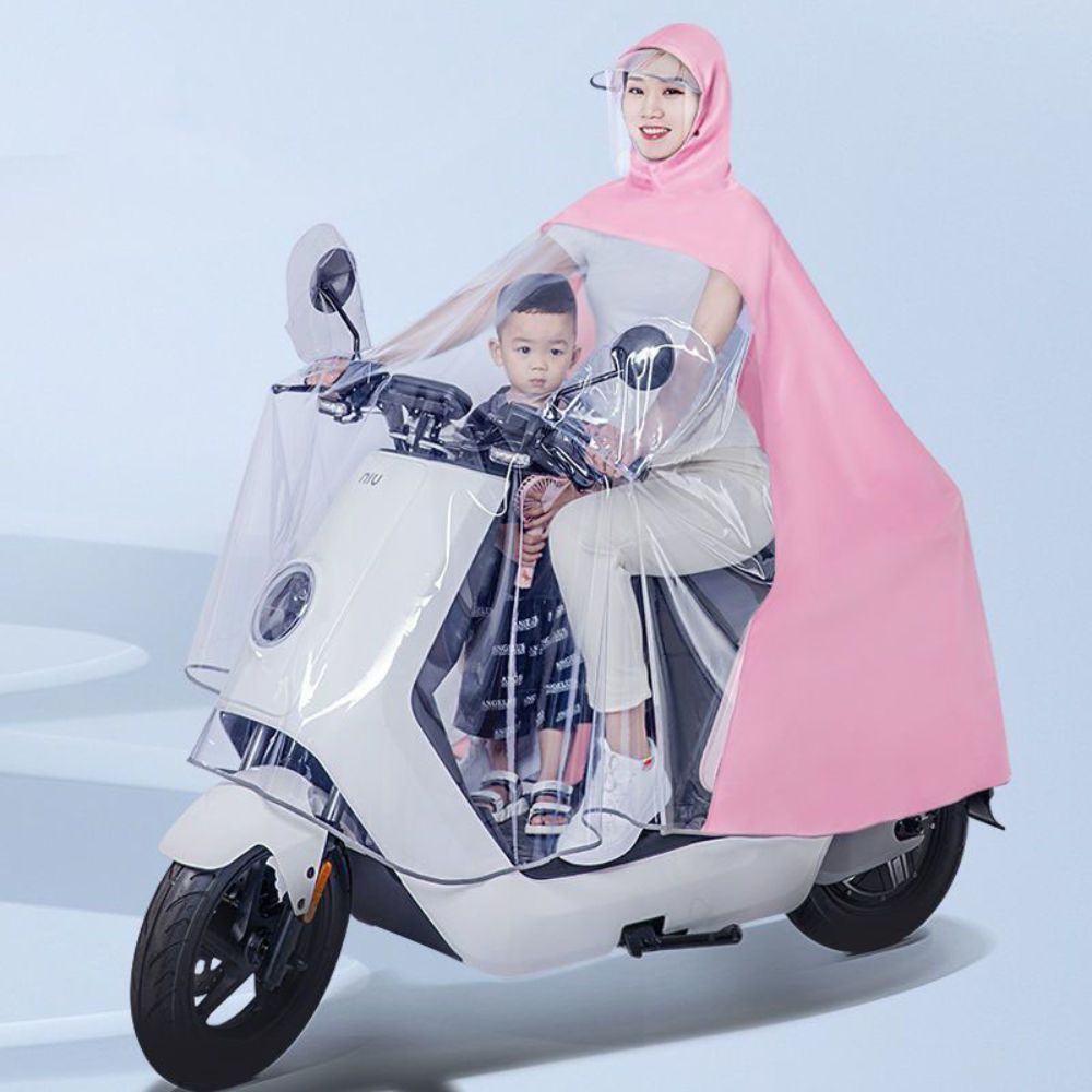 Áo Mưa Trong Suốt Cho Mẹ Và Bé, Áo Mưa Đi Xe Máy Cao Cấp - didoolt
