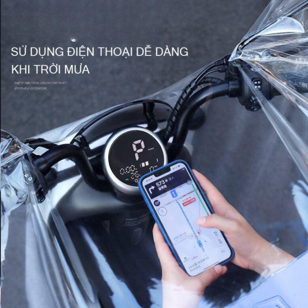 Áo Mưa Trong Suốt Cho Mẹ Và Bé, Áo Mưa Đi Xe Máy Cao Cấp - didoolt