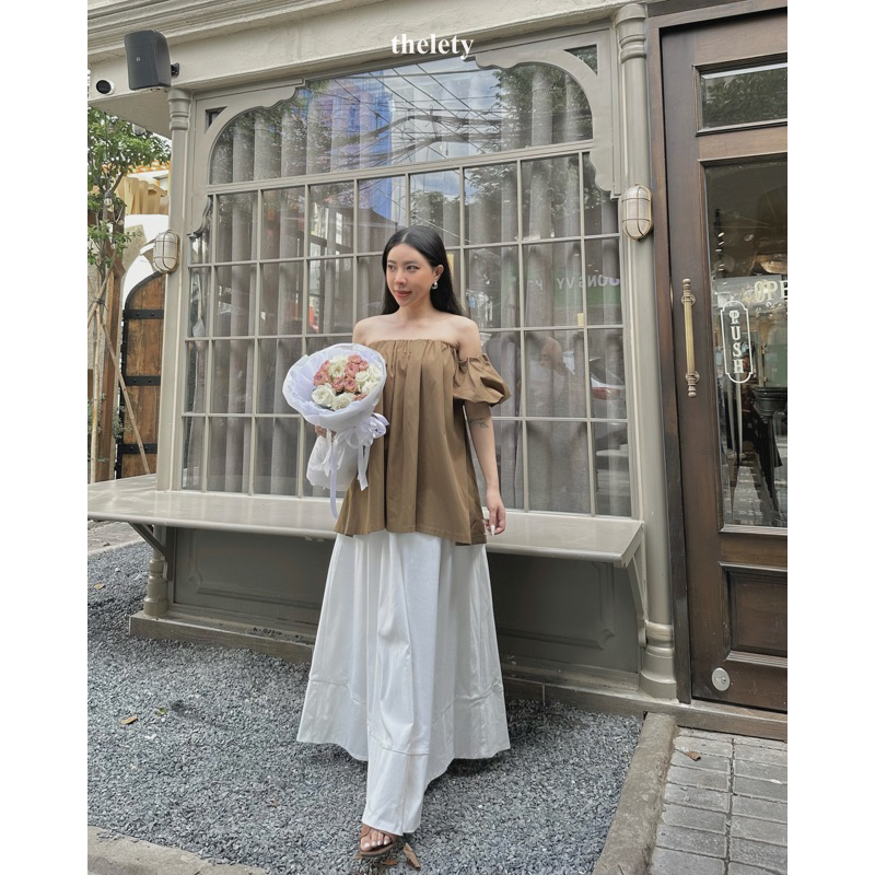 Chân Váy Midi Dáng Xoè Xếp Ly Rũ MEILA SKIRT | 𝐭𝐡𝐞𝐥𝐞𝐭𝐲
