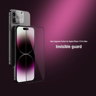 Kính Cường Lực Bảo Vệ Màn Hình và Camera Nillkin 2in1 cho iPhone 15 / 15 Plus / 15 Pro / 15 Pro Max - Hàng Chính Hãng