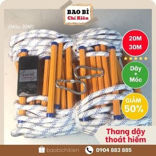 Thang dây thoát hiểm 30m 20m dùng cứu hỏa chống cháy thang cứu hộ khẩn cấp cho nhà cao tầng chung cư nhanh chóng
