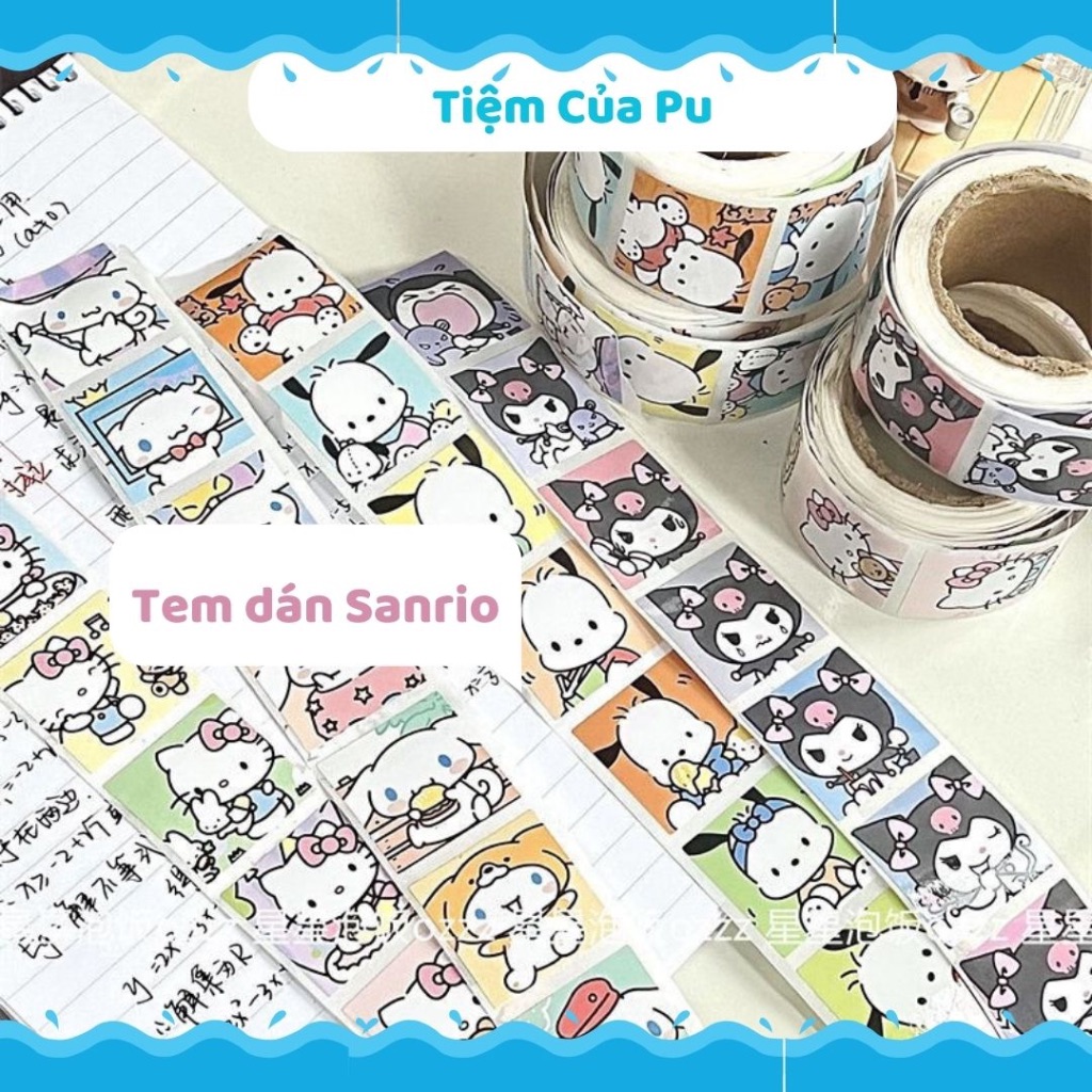 Tem Dán Sanrio 200 Hình Siêu Dễ Thương