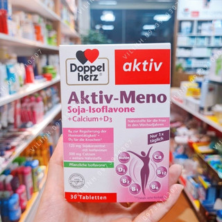 Đủ Bill Đức Hộp nội tiết Aktiv Meno soja isoflavone 30v (hàng Đức đủ Bill)