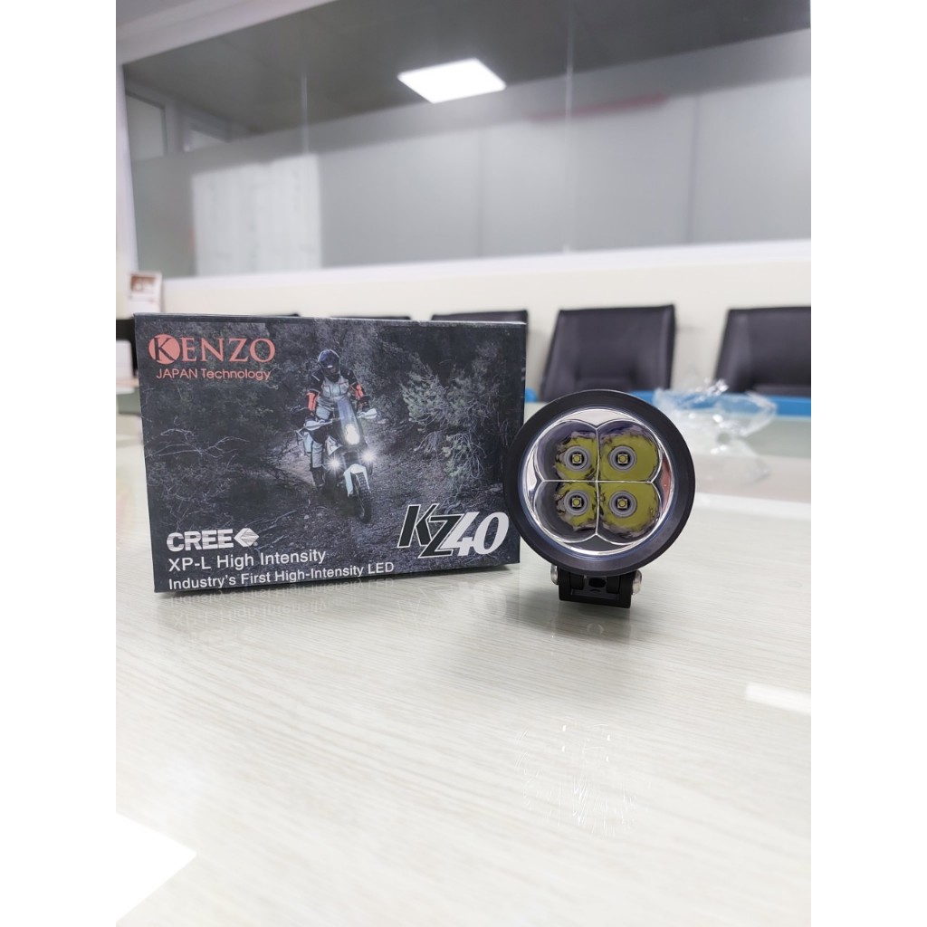 Đèn trợ sáng Kenzo KZ40 chính hãng chíp SST20 lắp zin xe mô tô, xe điện