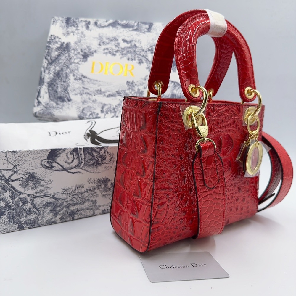 TÚI CD LADY VÂN CÁ SẤU SZ20