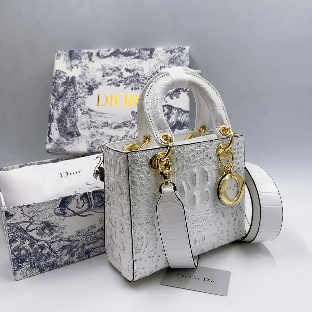 TÚI CD LADY VÂN CÁ SẤU SZ20