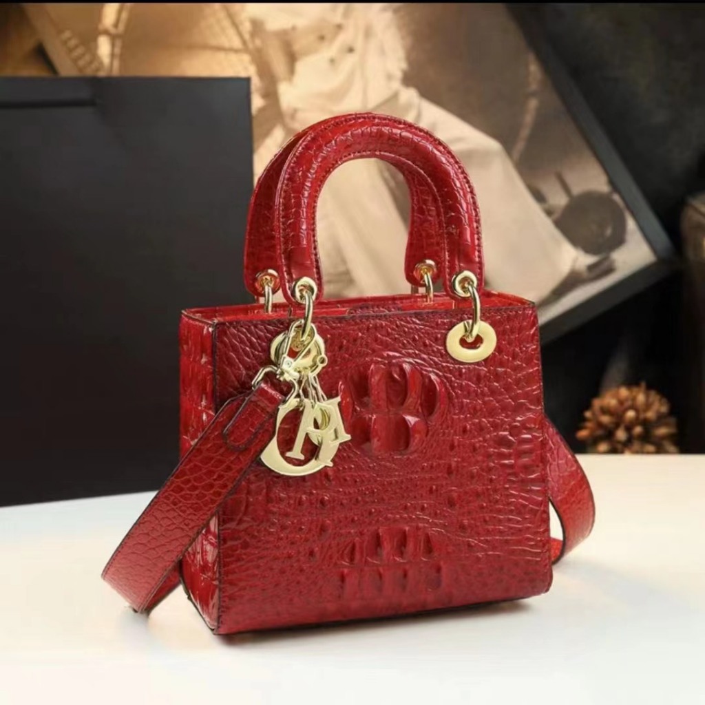 TÚI CD LADY VÂN CÁ SẤU SZ20