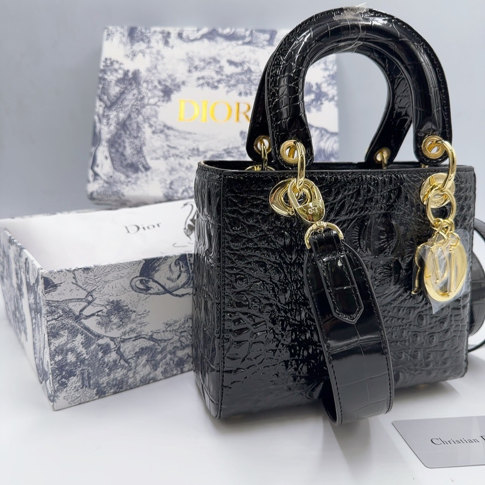 TÚI CD LADY VÂN CÁ SẤU SZ20