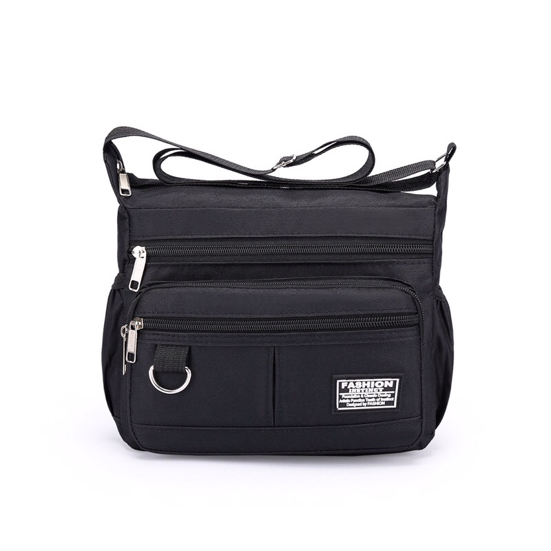 Túi đeo chéo nam nhiều ngăn basic đơn giản mang đi học
