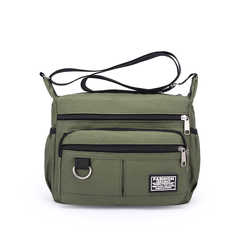 Túi đeo chéo nam nhiều ngăn basic đơn giản mang đi học