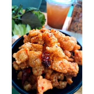 Tóp mỡ da giòn mắm tỏi